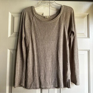 AG by Adriano Goldschmied Long Sleeve Scoop neck sparkle sweater